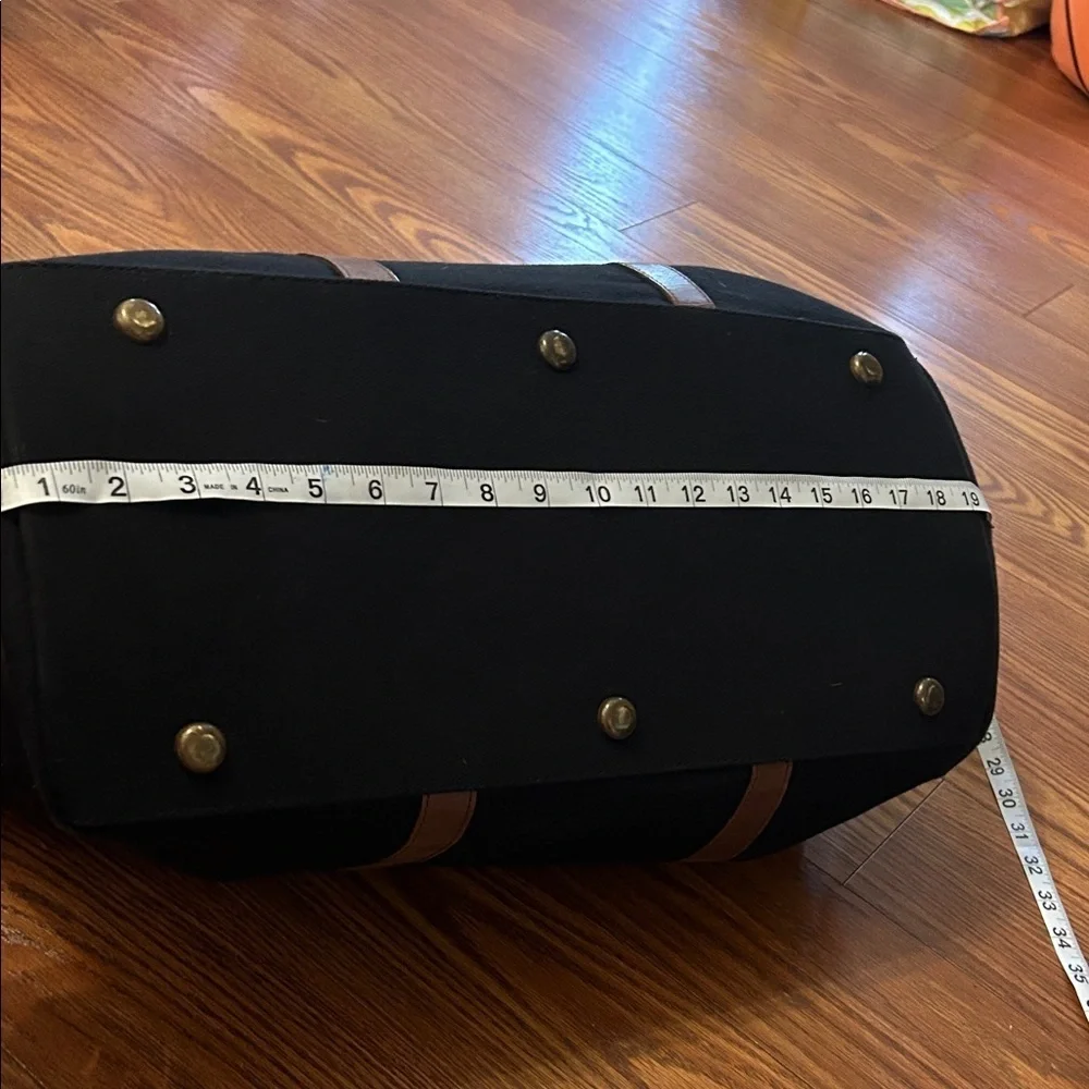 Nisolo Sustainable Luis Weekender Travel Bag Luggage Canvas Leather Designer blk